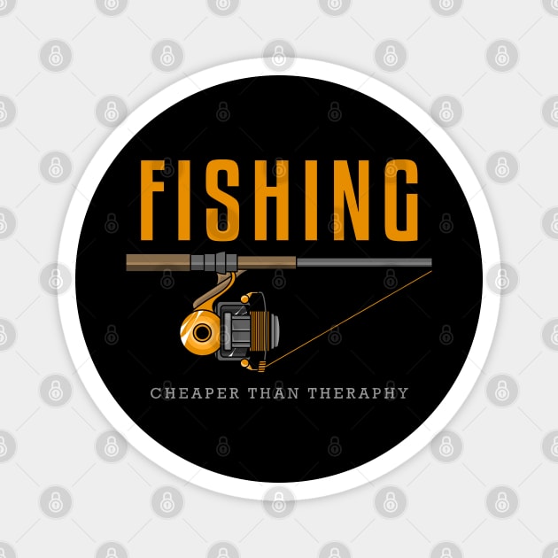 Fishing with Fishing reel and Fishing line Magnet by Markus Schnabel